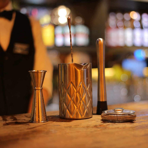 Latitude Run® Stainless Steel Mixing GlassCocktail Mixing Glass With